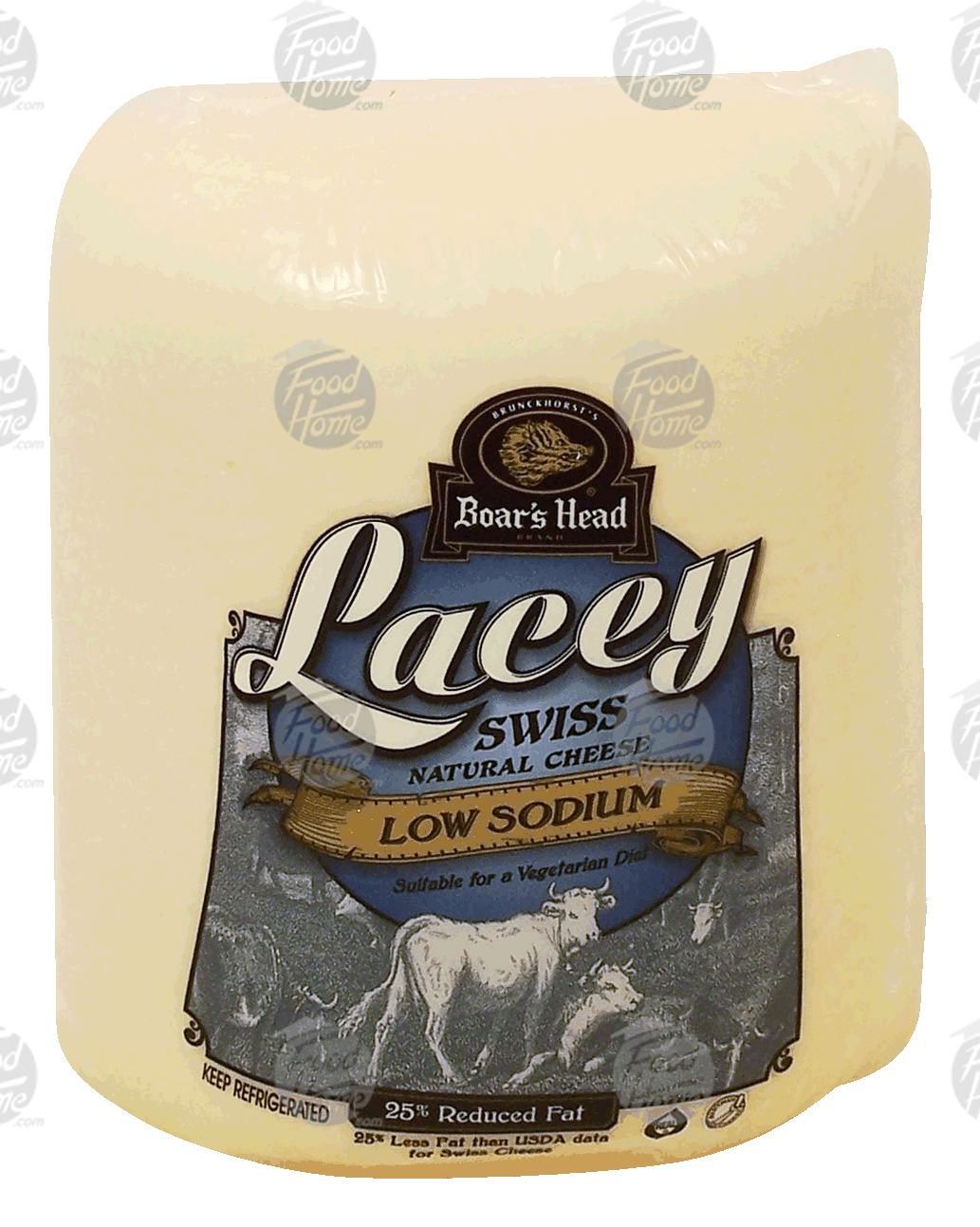 Boar's Head Lacey swiss cheese, low sodium, 25% reduced fat Full-Size Picture